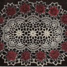 Oval Doily Pattern, Rose Flower Pattern Crochet