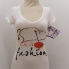 "I Love Fashion" Tee - White (S)