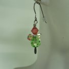 Silver-Tone Crystal Cluster Earrings