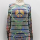 Peace Tie-Dye Long-Sleeve Shirt - Size M