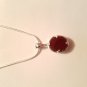Sterling Silver Red Agate Pendant