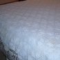 Antique bedspread popcorn pattern white handmade