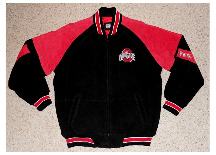 Ohio State Buckeyes G III Suede Varsity Jacket