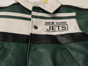 Kid NY Jets Leather Like Jacket