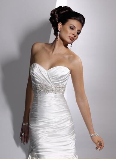 Slim A-line gown sweetheart neckline corset closure Wedding Dresses ...