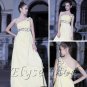 ELYSEMOD Empire One Shouder Floor-length Beads Lace Chiffon Quick Delivery/ formal evening dresses