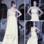ELYSEMOD Empire One Shouder Floor-length Beads Lace Chiffon Quick Delivery/ formal evening dresses