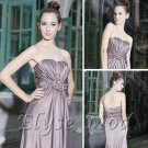 ELYSEMOD A-line One Shouder Floor-length Beads Lace Chiffon Quick Delivery/ formal evening dresses