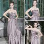 ELYSEMOD A-line One Shouder Floor-length Beads Lace Chiffon Quick Delivery/ formal evening dresses
