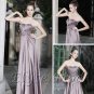 ELYSEMOD A-line One Shouder Floor-length Beads Lace Chiffon Quick Delivery/ formal evening dresses