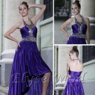 ELYSEMOD Sheath/Column Halter Asymetrical Lace Quick Delivery/ Evening/ Prom Dresses