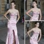 ELYSEMOD Trumpet/Mermaid Strapless Asymetrical Ruffles Quick Delivery/ Evening/ Prom Dress
