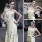 ELYSEMOD  A-line Strapless Floor Length Satin Quick Delivery Evening/ Prom Dresses