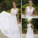 ELYSEMOD A-line V-neck Floor-length Chiffon Dresses on Sale / Evening Dresses