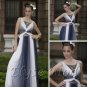 ELYSEMOD A-line Scoop Floor Length Chiffon Rhinestone Quick Delivery Evening/Prom