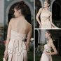 ELYSEMOD A-line Strapless Sweep Train Matter Satin Quick Delivery/ Beauty Formal Dresses