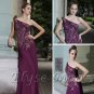 ELYSEMOD Sheath/Column One Shoulder Embroidery Silk Quick Delivery Evening/ Prom Dress