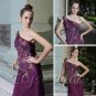 ELYSEMOD Sheath/Column One Shoulder Embroidery Silk Quick Delivery Evening/ Prom Dress