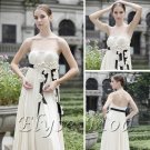 ELYSEMOD A-line StraplessBrush Train Applique Quick Delivery Prom Wedding Party Dress