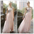 Elysemod Sheath Sweep Train Silk Chiffon Beading One-Shoulder Wedding Dresses 80168
