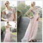 Elysemod Sheath Sweep Train Silk Chiffon Beading One-Shoulder Wedding Dresses 80168