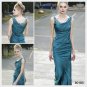 Elysemod Sheath / Column Scoop Ankle-length Sleeveless Pure Silk Satin Evening Dress 80183