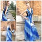 Elysemod A-line V-neck Ankle-length Sleeveless Chiffon Evening Dress Women's Dresses 80221