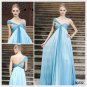 Elysemod A-line One Shoulder Floor-length Sleeveless Chiffon Women's Dresses Evening Dress 80232