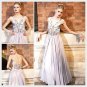Elysemod A-line V-neck Ankle-length Sleeveless Chiffon Elastic satin/ Evening Dress 80199