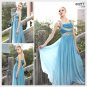 Elysemod A-line Square Sweep / Brush Train Sleeveless Women's Dresses/ Evening Dress 80211