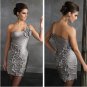 Free Shipping Best Selling Custom-made One Shoulder Sheath Satin Cocktail dress