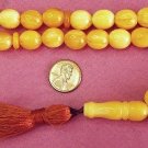 PRAYER WORRY BEADS KOMBOLOI BUTTERSCOTCH AMBER OVAL