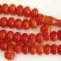 ISLAMIC LARGE PRAYER BEADS 99 ORANGE MARBLED AMBER