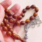ISLAMIC PRAYER BEADS CHOCOLATE TURKISH AMBER - Tesbihci
