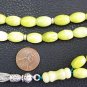 ISLAMIC PRAYER WORRY BEADS OVAL JADE & STERLING