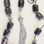 GREEK KOMBOLOI AFRICAN HORN HUGE BARRELS AND STERLING
