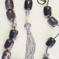 GREEK KOMBOLOI AFRICAN HORN HUGE BARRELS AND STERLING