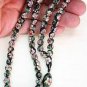 PRAYER BEADS CLOISONNE BLACK ENAMEL AND GOLD 99 BEADS