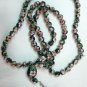 PRAYER BEADS CLOISONNE BLACK ENAMEL AND GOLD 99 BEADS