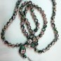 PRAYER BEADS CLOISONNE BLACK ENAMEL AND GOLD 99 BEADS