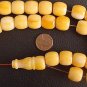 PRAYER WORRY BEADS KOMBOLOI BUTTERSCOTCH AMBER BARREL