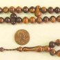 PRAYER BEADS SANDALOUS RESIN OTTOMAN CUT 99 BEADS