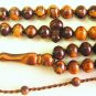 PRAYER BEADS SANDALOUS RESIN OTTOMAN CUT 99 BEADS