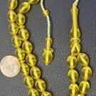 PRAYER WORRY BEADS VINTAGE GOLDEN  AMBER GERMAN