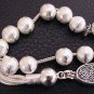GREEK KOMBOLOI STERLING SILVER ROUND BEADS