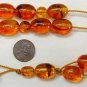 GREEK KOMBOLOI VINTAGE AMBER GERMAN LARGE BEADS