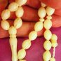 PRAYER BEADS IVORY COLOR RESIN OTTOMAN CARVE (33 Beads)