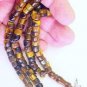 ISLAMIC PRAYER BEADS 99 BARREL CUT TIGER EYE & STERLING