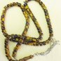 ISLAMIC PRAYER BEADS 99 BARREL CUT TIGER EYE & STERLING