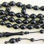 ISLAMIC PRAYER WORRY BEADS 99 BLACK BUFFALO HORN RRRR